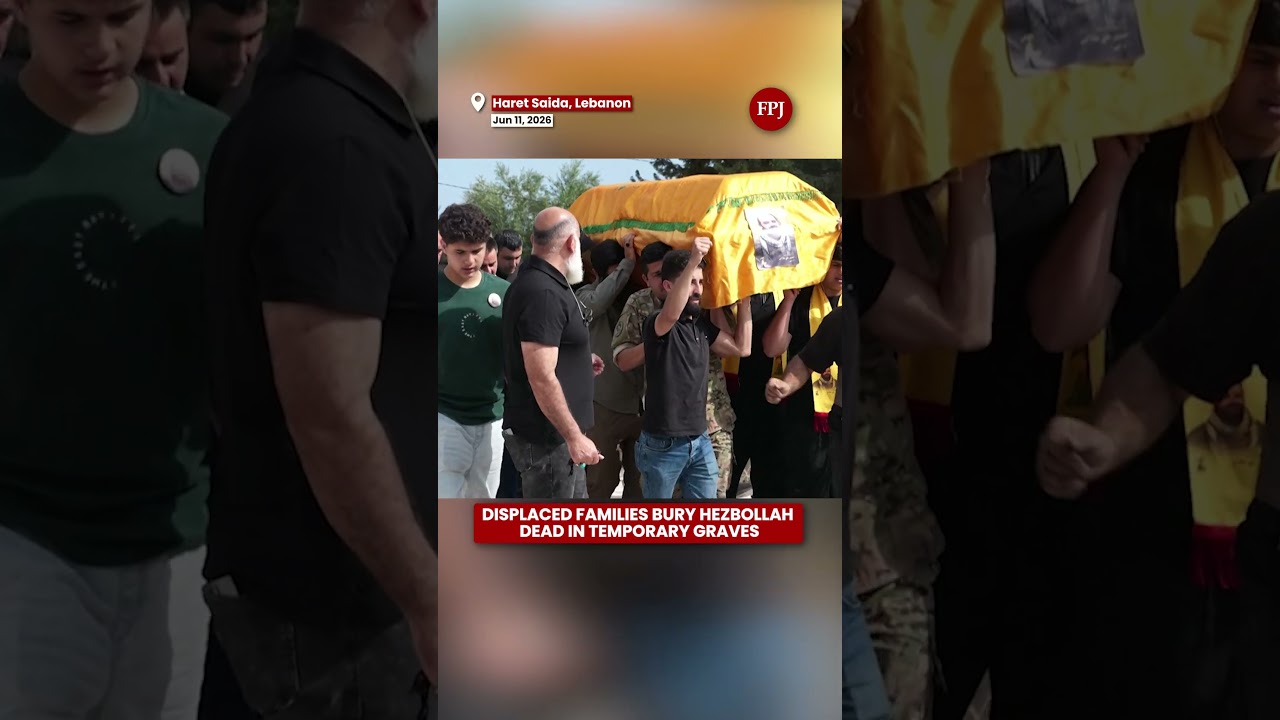 Displaced Families Forced to Bury Hezbollah Dead in Temporary Graves | #hezbollah