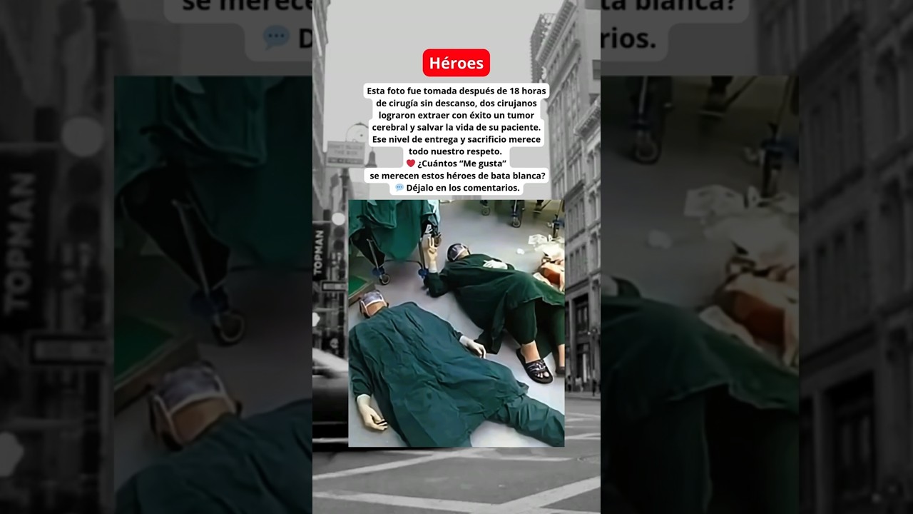 18 horas en el quirófano… y la foto que emocionó al mundo