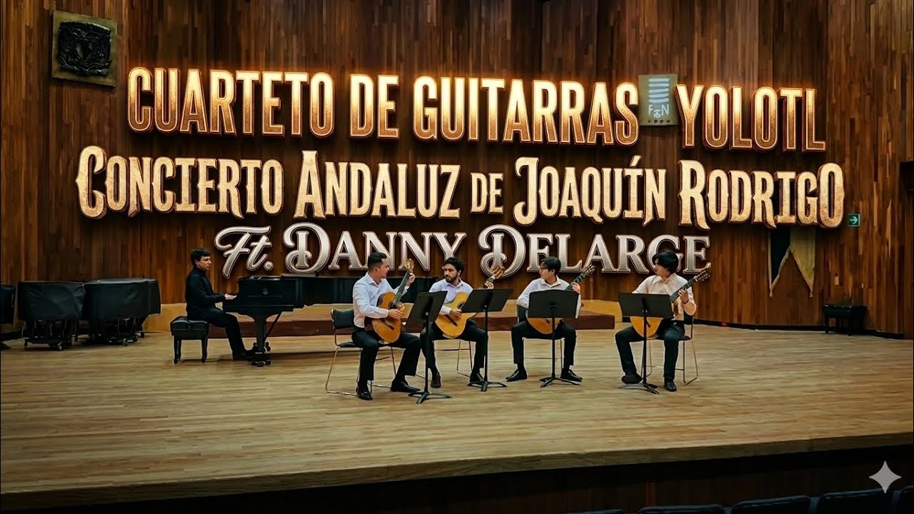 Concierto Andaluz - Joaquín Rodrigo / cuarteto Yolotl Ft. Danny Delarge 