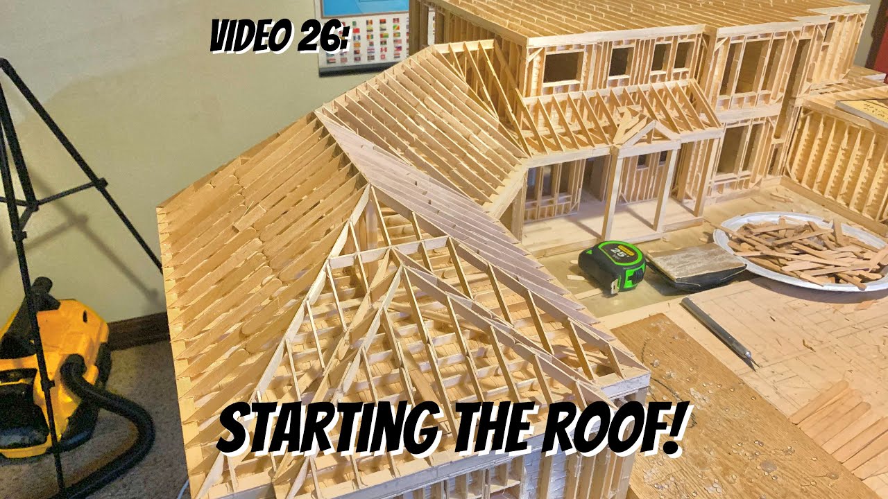 Popsicle Stick House Construction | video 26