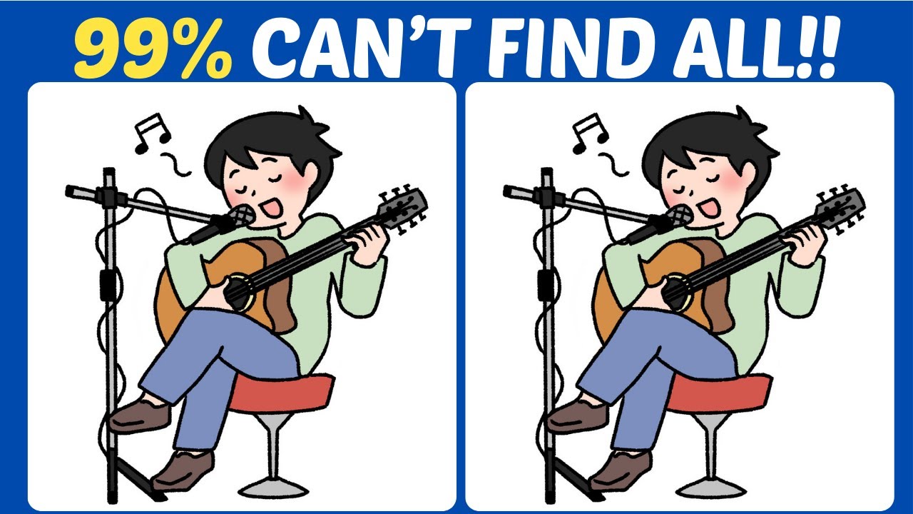 【Spot the difference】🔥Only genius can find all in 90seconds!! 【Find the differences】