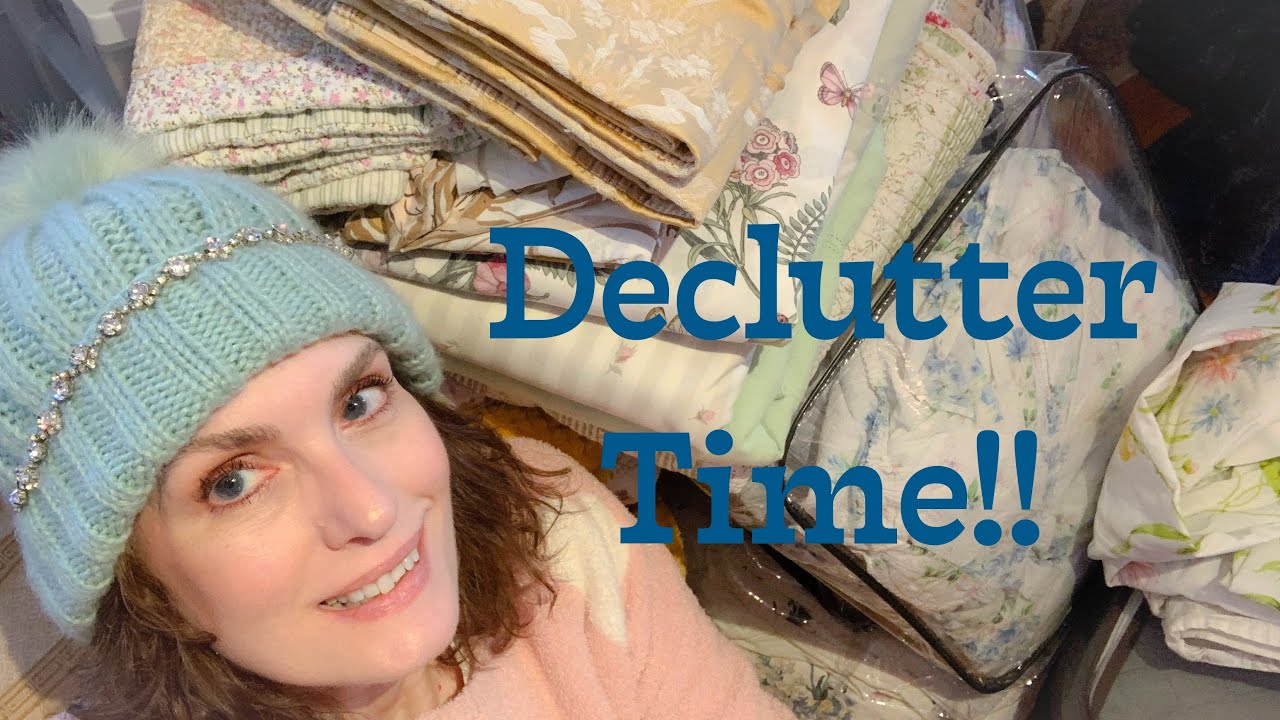 Massive Sewing Room Declutter of Sheets, Blankets, Pillowcases and More! Part 1