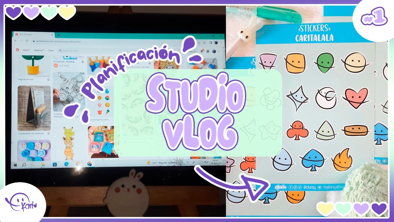 ☆studio vlog 01☆ Como me preparo para abrir mi tienda como ilustradora 😍💜