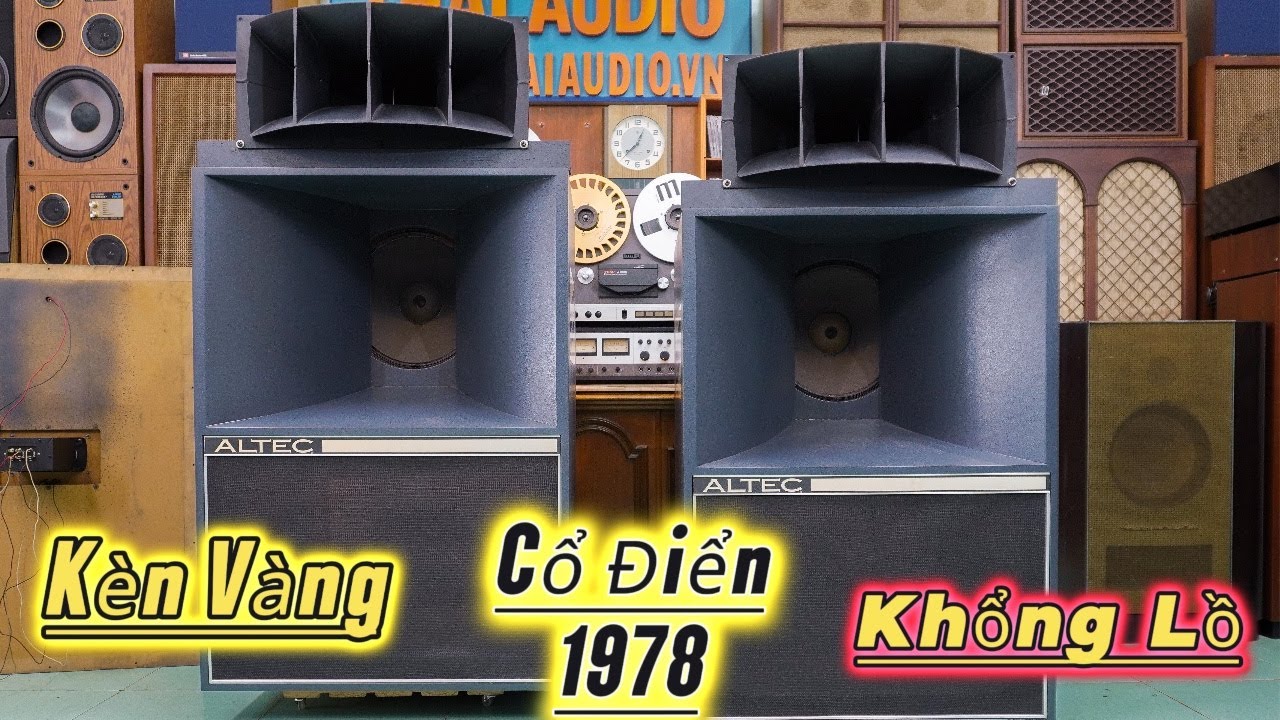 Altec Lansing A7 / đôi Kèn Vàng trong làng âm thanh cổ | Thái Audio #nhactruoc1975 #nhacvang #loa