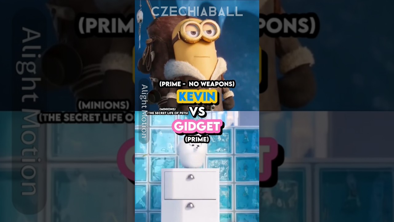 Kevin The Minion vs Gidget #whoisstronger#capcut#edit#vs#trending