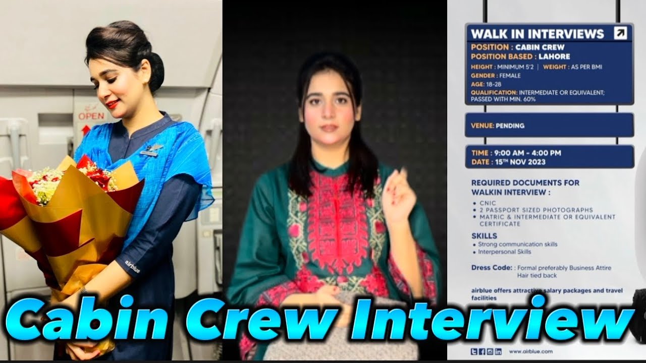 My journey as a Cabin Crew | Process of interview and up coming interview of Air Blue