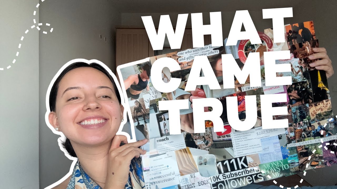 vision board BREAKDOWN of accomplishments!! for 2025