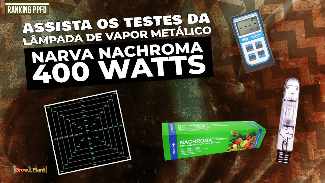 NARVA NACHROMA HQI 400 watts | RANKING DE PPFD