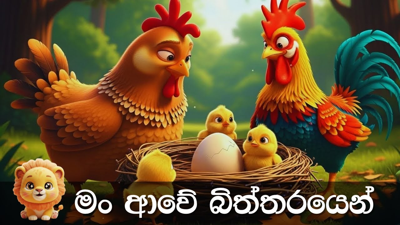 Man Awe Biththarayen | මං ආවේ බිත්තරයෙන් | Sinhala Kids Song | Sinhala Lama Gee | අලුත්ම ළමා ගීත