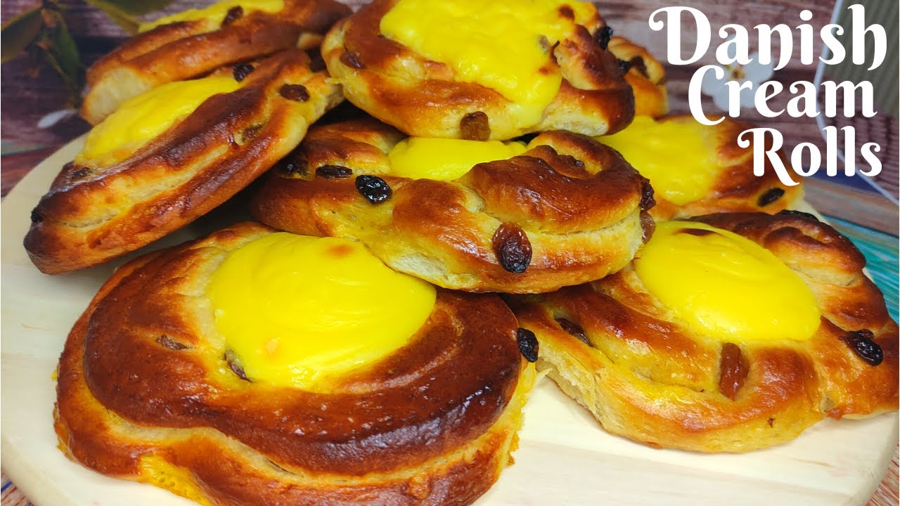 Danish Cream Rolls / Δανέζικα Ρολά Με Κρέμα / Το απόλυτο καλοκαιρινό σνακ για την παραλία!!!