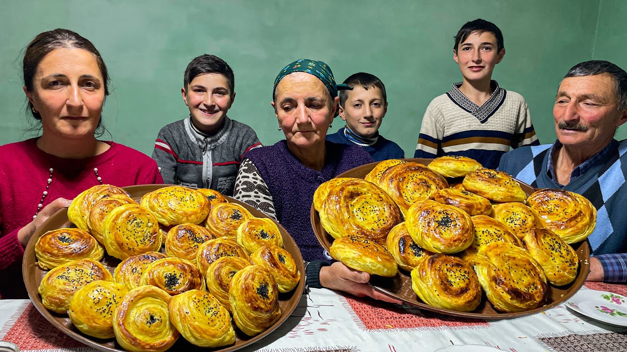 Мучное Блюдо Азербайджанской Кухни Гогал! Жизнь в деревне