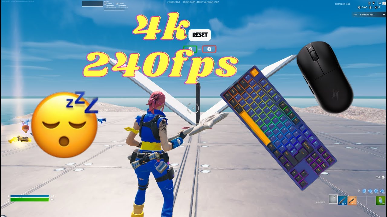 ASMR 😴 1v1 Build fight gameplay (Fortnite KBM ASMR)