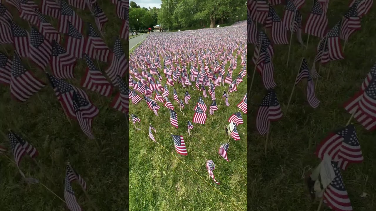 Boston Common Memorial Day USA flag garden 2023 #memorialday #memorialdayweekend