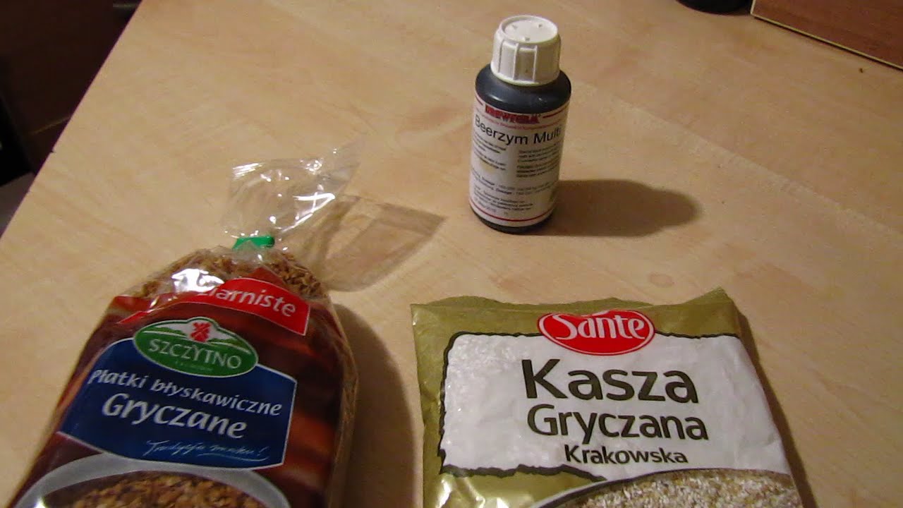 Test enzymow syntetycznych do piwa bezglutenowego na bazie gryki