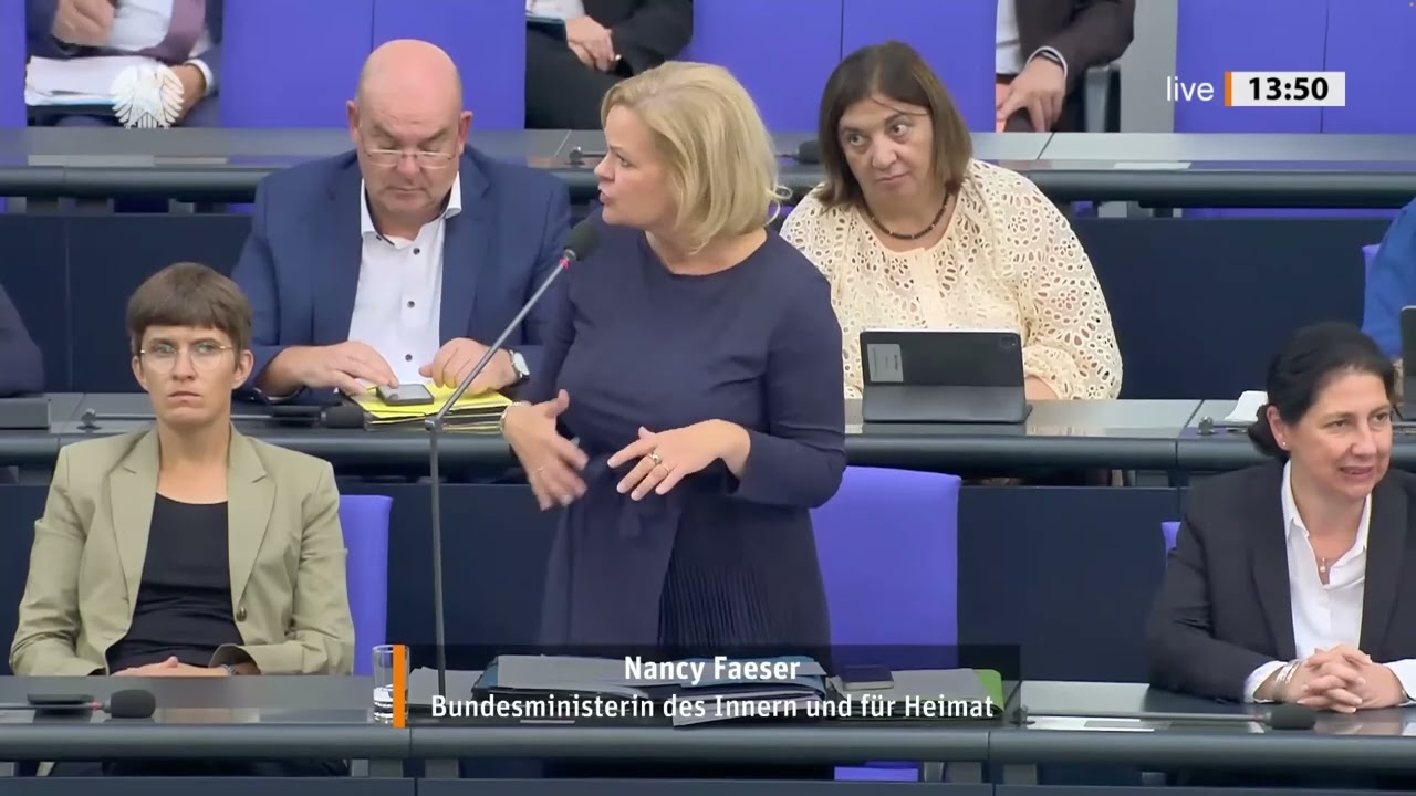 🔥 AfD-Fraktion grillt Nancy Faeser! Regierungsbefragung