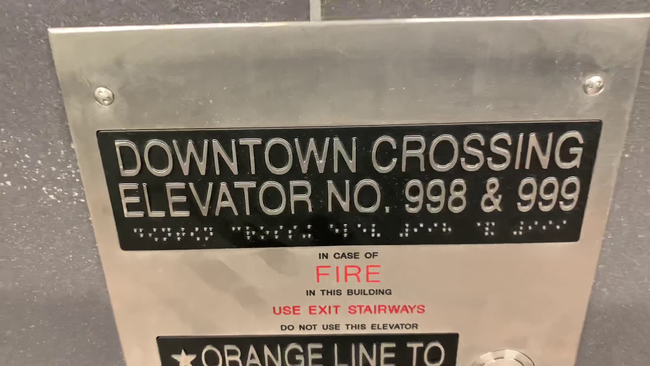 Freshly new KONE MRL Elevators - Downtown Crossing T Station - Boston, MA