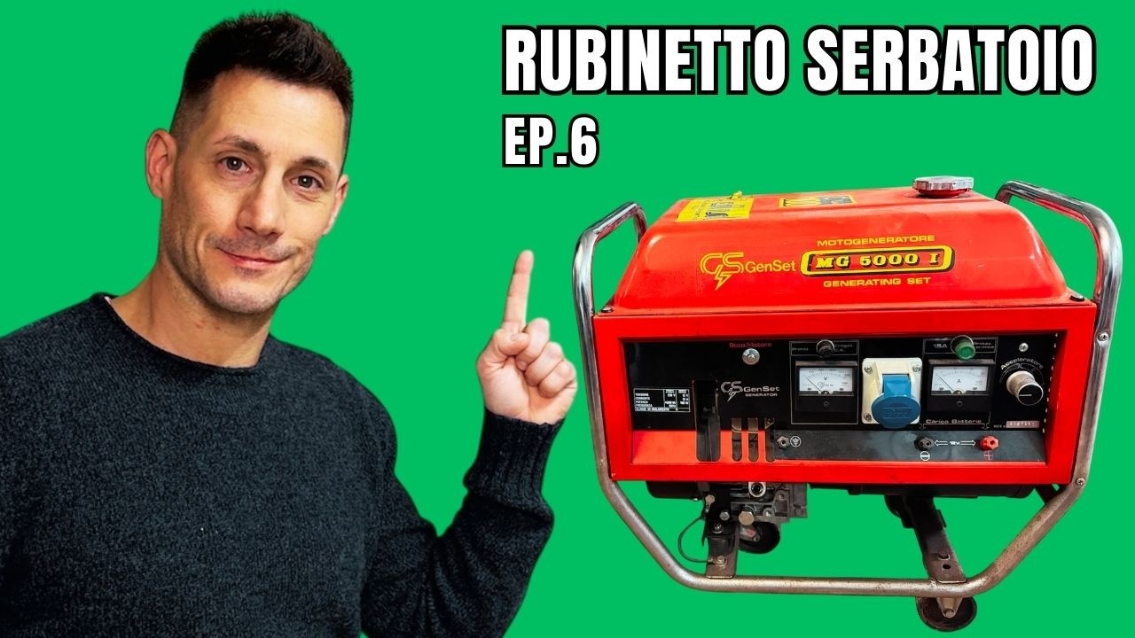 RIPARAZIONE GENERATORE DI CORRENTE BENZINA 220V 4 TEMPI EP.6