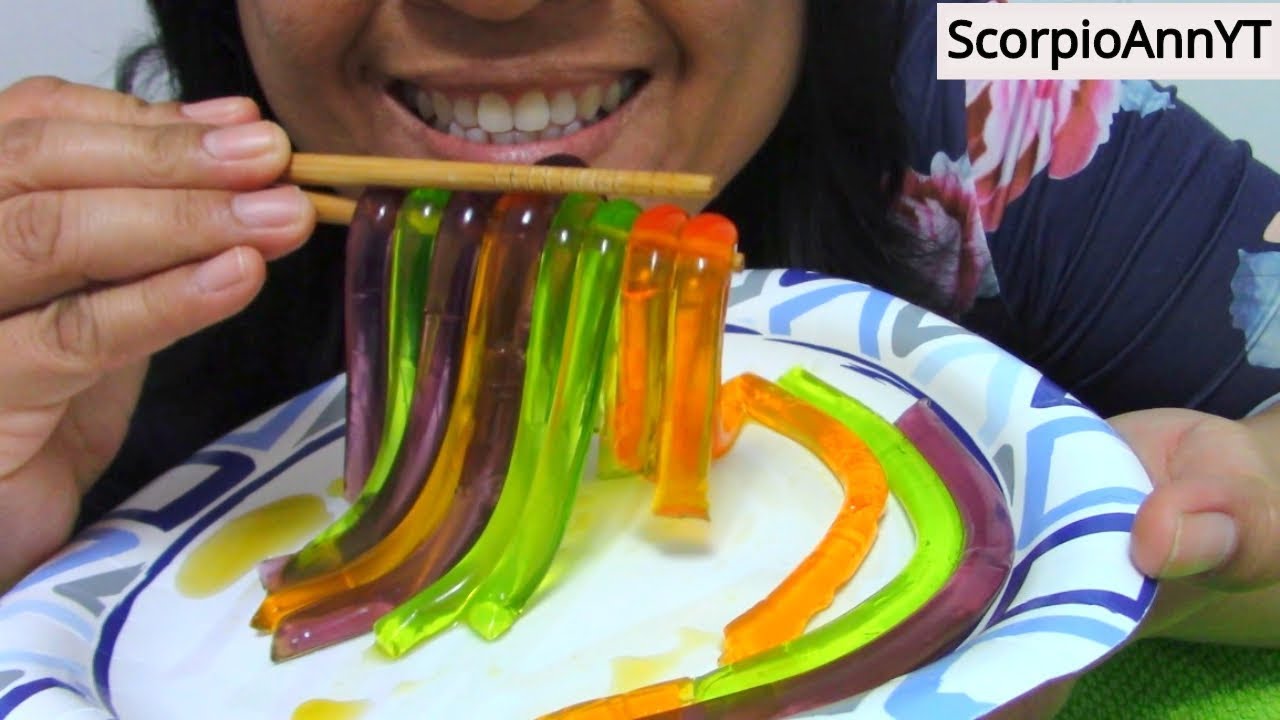 ASMR Eating Vegan Filipino Pudding JellyStick California Vacation