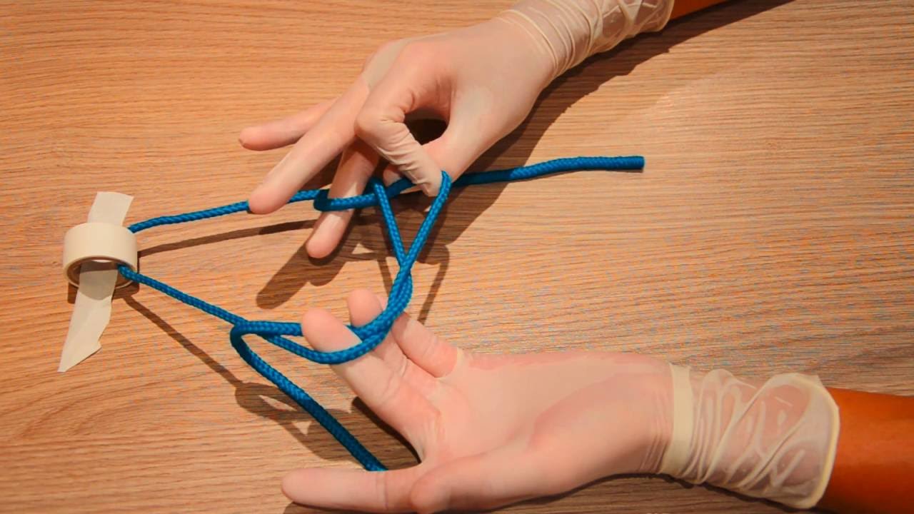 Double one handed surgical knot / сложный хирургический узел (по Булынину), 1080р!