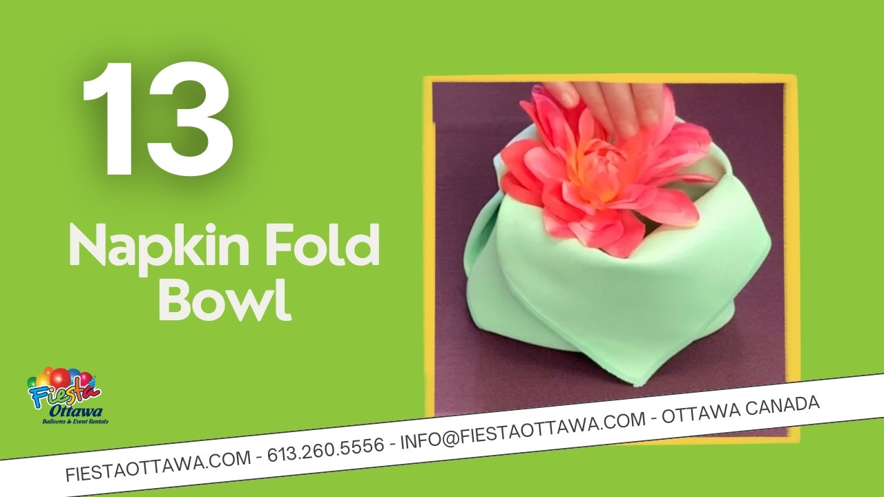 Napkin Fold  Bowl