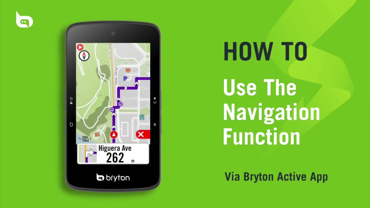Bryton Rider S800 | Use the Navigation Function