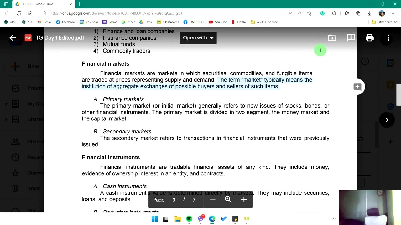 Financial System of the Philippines || Banking and Financial Institutions