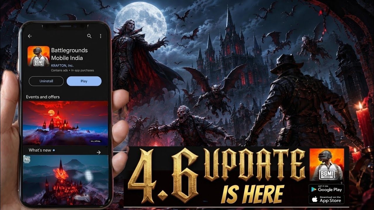 ✅ BGMI 4.6 VAMPIRE THEME MODE  | BGMI 4.6 UPDATE NEW FEATURES | BGMI 4.6 UPDATE GAMEPLAY 