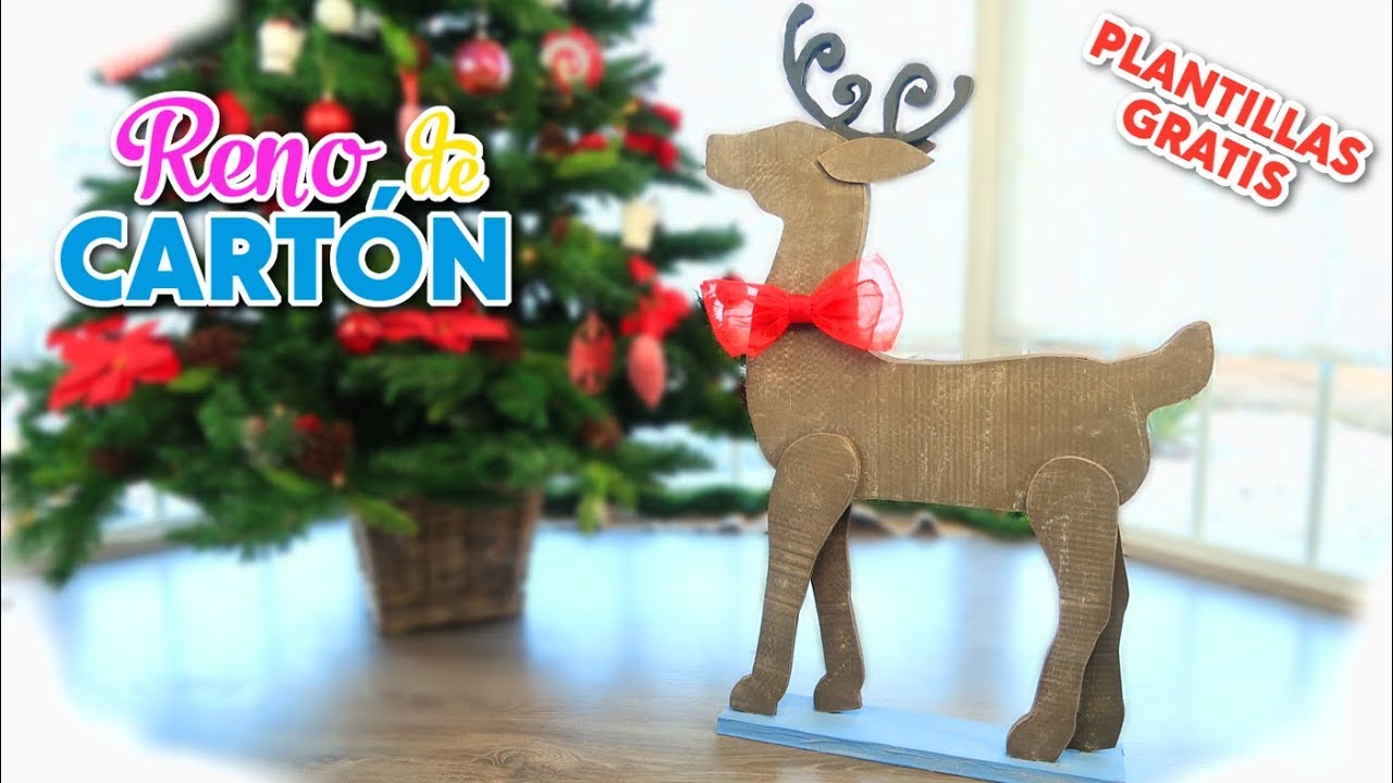 MANUALIDADES PARA NAVIDAD CON RECICLAJE - Increíble Reno de cartón