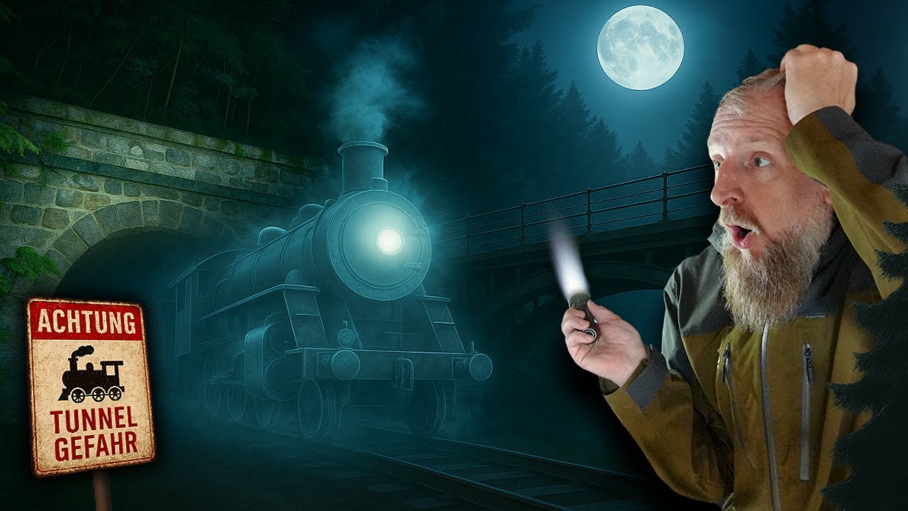 1 UHR NACHTS IM GEISTERTUNNEL! 👻 DANACH KOCHEN AUF VERLASSENER BRÜCKE 50 M ÜBER DEM ABGRUND!
