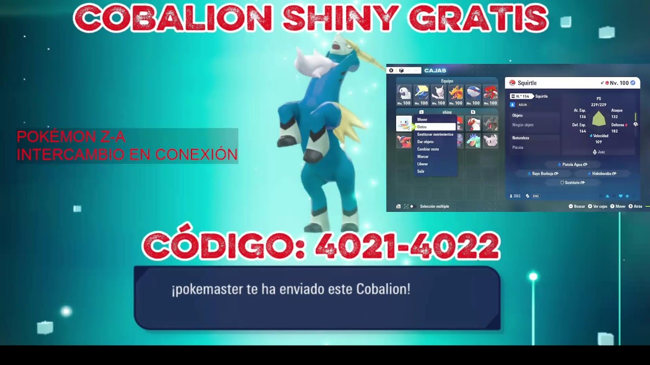 CONSIGUE POKÉMONS SHINY CON CÓDIGOS GRATIS