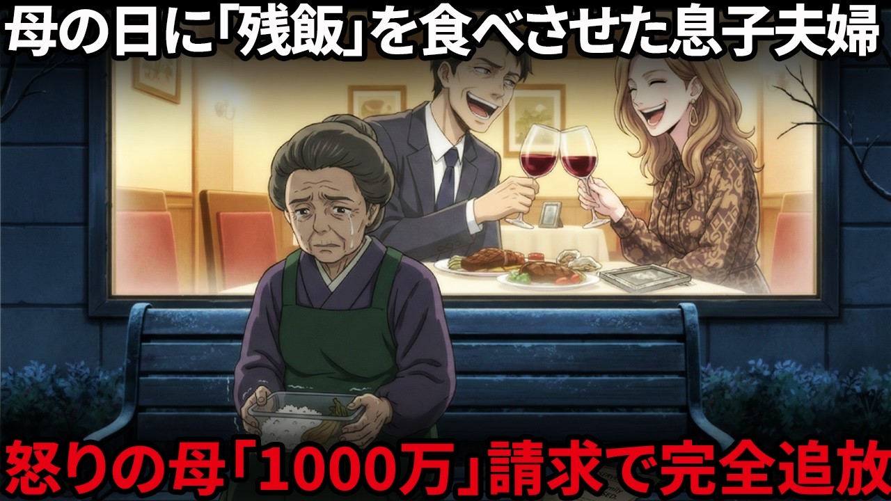 【65歳の逆襲】母の日に外で残飯を食べさせられ家政婦扱い。沖縄旅行中に家を売ろうとした息子夫婦に堪忍袋の緒が切れた私。実家の名義を変え、1000万の請求書と共に叩き出した痛快な結末