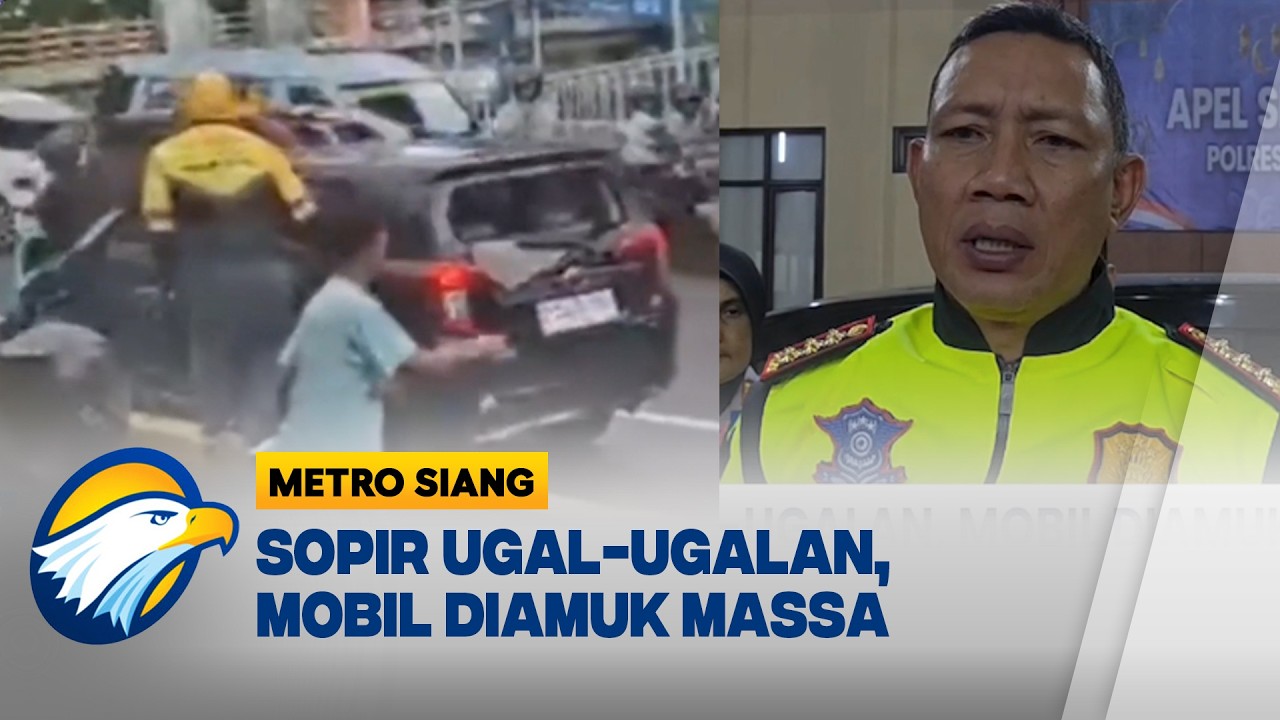 Mobil Lawan Arah di Gunung Sahari, Jakarta Pusat, Berujung Ricuh! - [Metro Siang]