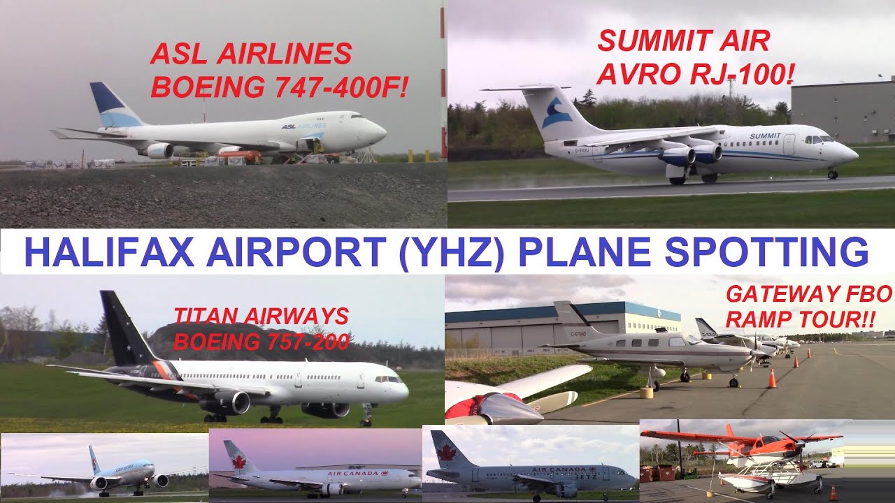 57 Minutes of Halifax Stanfield International Airport (YHZ) Plane Spotting Action! - Boeing 747!!!