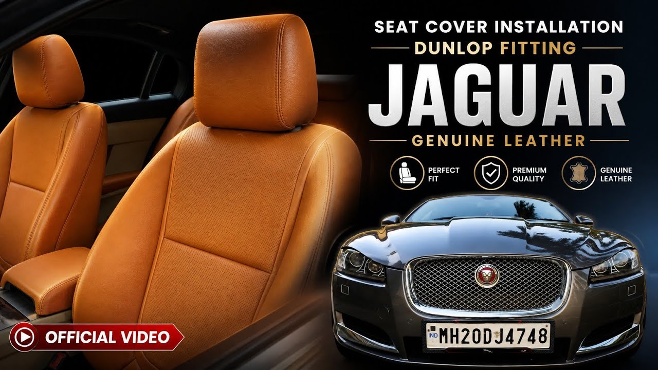Jaguar Car Seat Cover Installation | Genuine Leather OEM Fit | Luxury Interior Upgrade | truFIT