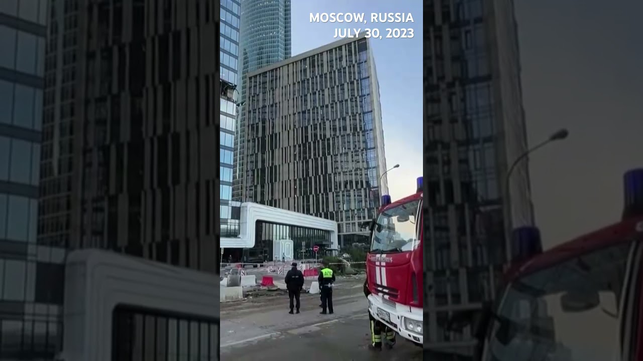 Moscow: High-rises in business district damaged in foiled Ukrainian drone attack