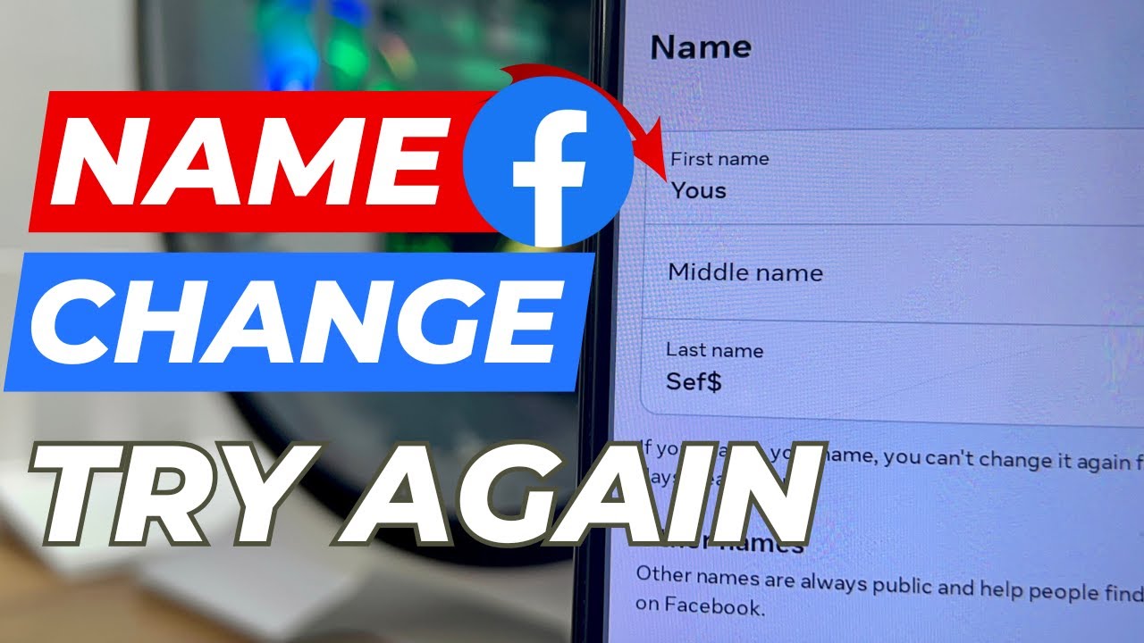 Facebook Name Change Please Try Again Later Problem Solve