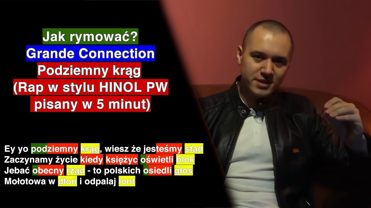 Jak rymować? | Grande Connection - Podziemny Krąg (rap w stylu Hinol PW pisany w 5 minut)