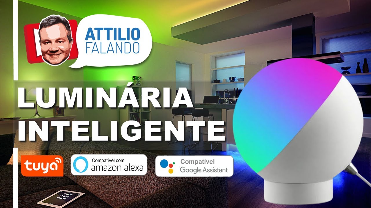 Luminária Inteligente Tuya para decoração ou iluminação complementar de ambientes - Modernize a Casa