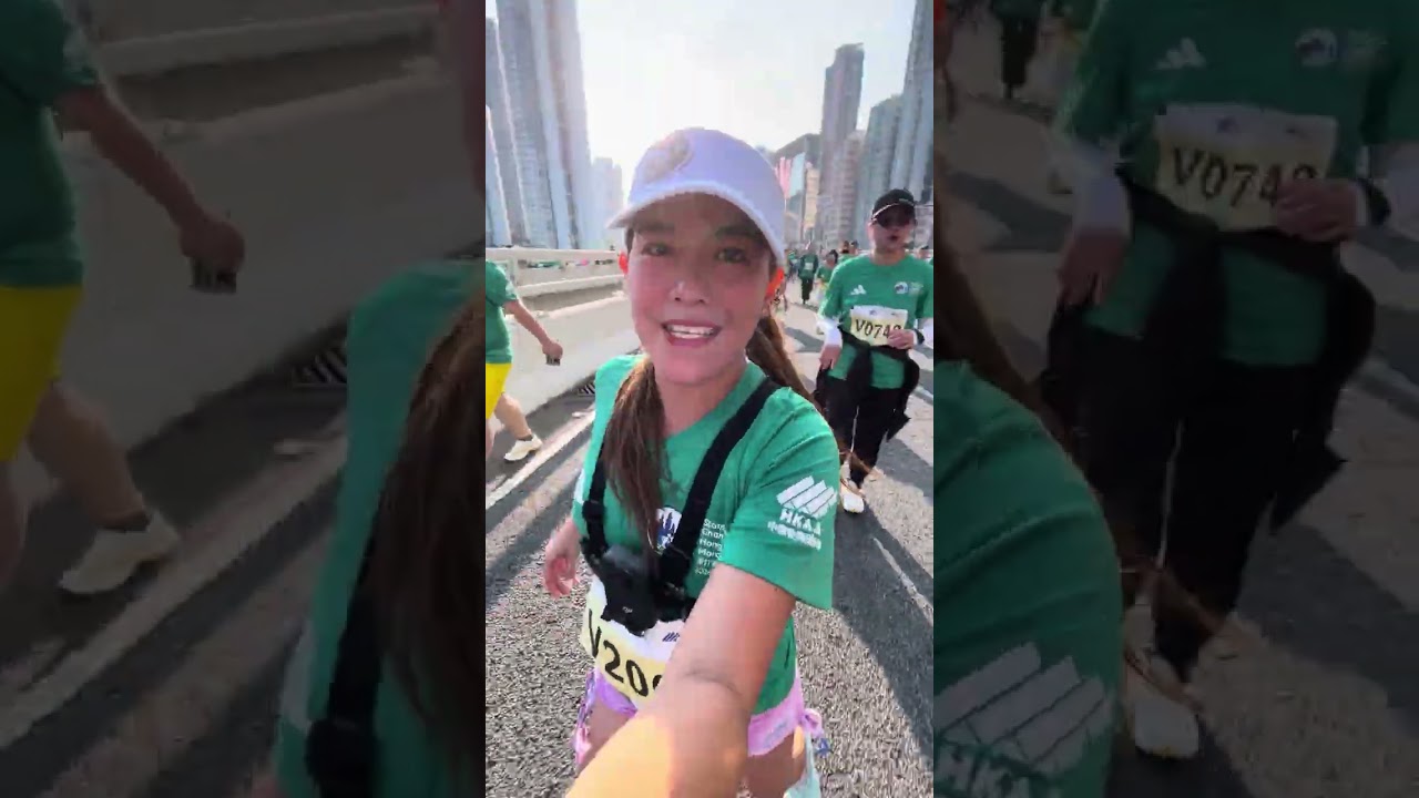 My first Marathon in Hongkong #standardchartered  #marathon #hongkong 