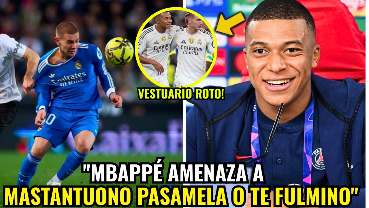 🚨 SE LÍA EN EL VESTUARIO  MBAPPÉ ESTALLA Y AMENAZA A MASTANTUONO CON ECHARLE TRAS EL PARTIDO