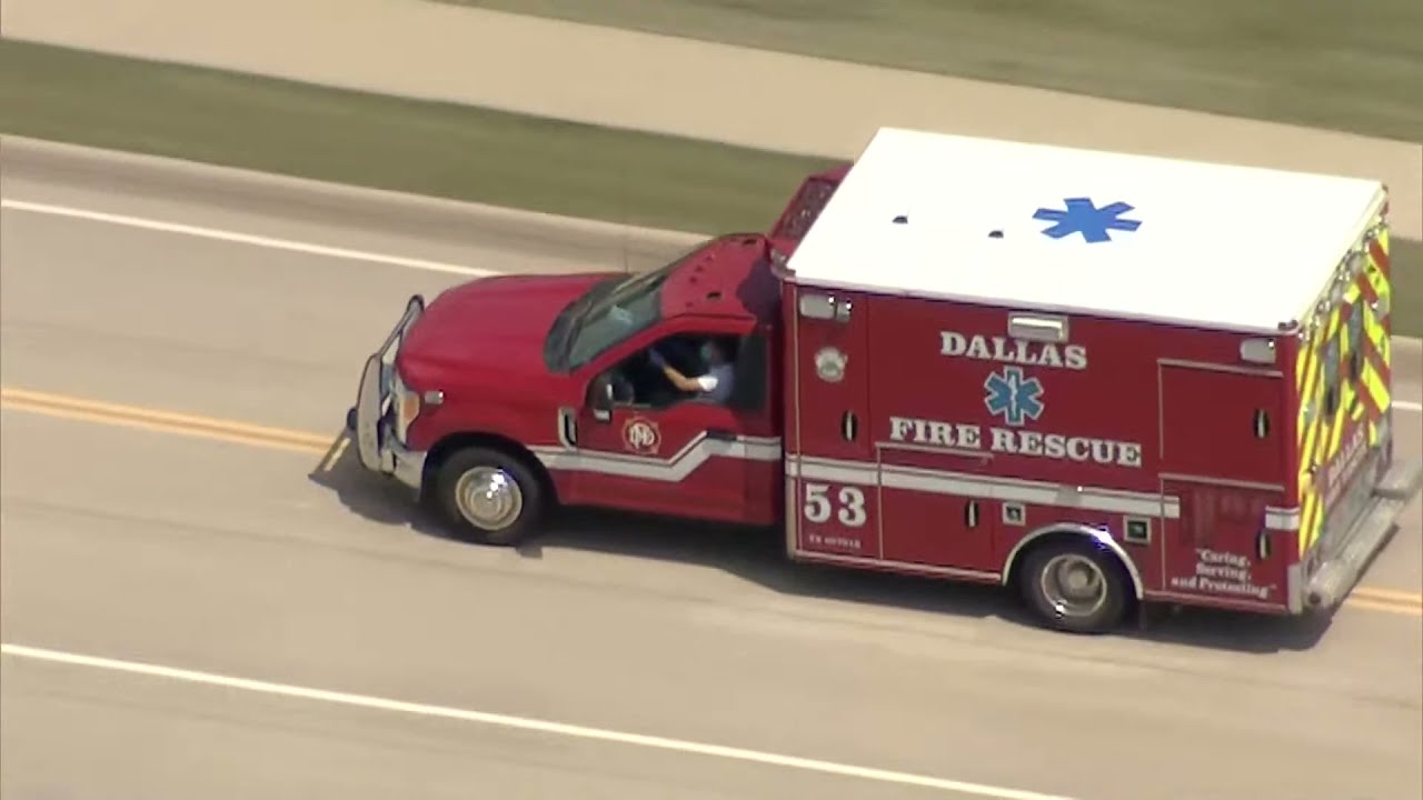 Police chase ambulance stolen from Dallas fire department