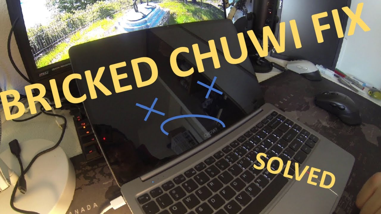 CHUWI Lapbook Pro: BLACK SCREEN BOOT FIX !!  +Blind steps