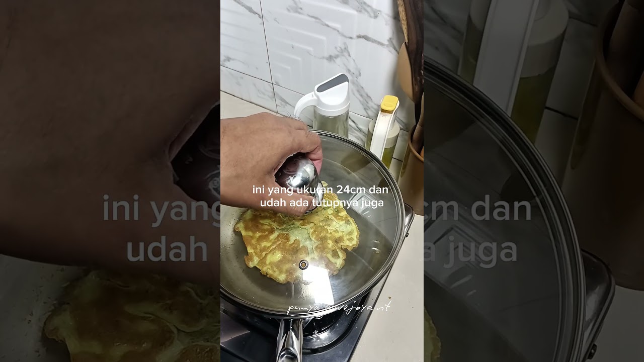Wajan sehat non toxic anti lengket ya wajan stainless steel Supra 24cm tutup kaca tebal