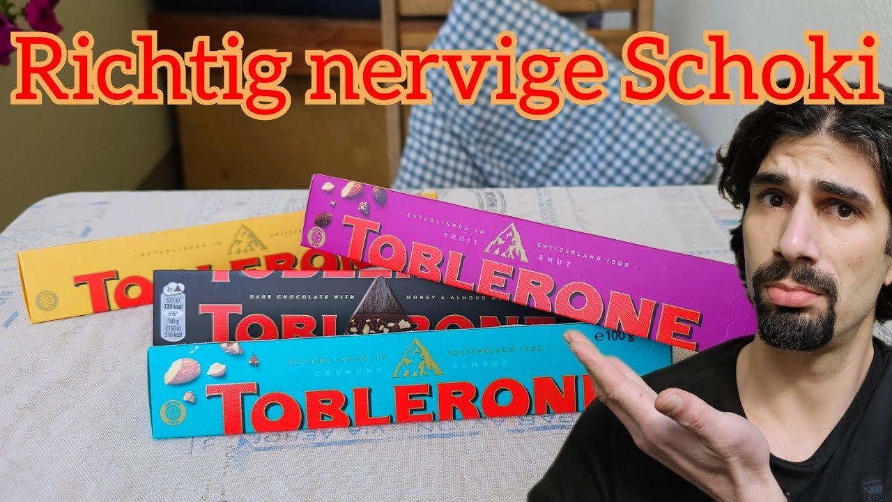 Das Toblerone Sortiment durchprobiert
