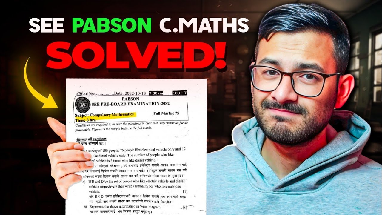 SEE 2082 PABSON C. Maths Pre-Boards Full Solutions!🔥| Padhai Mantra 