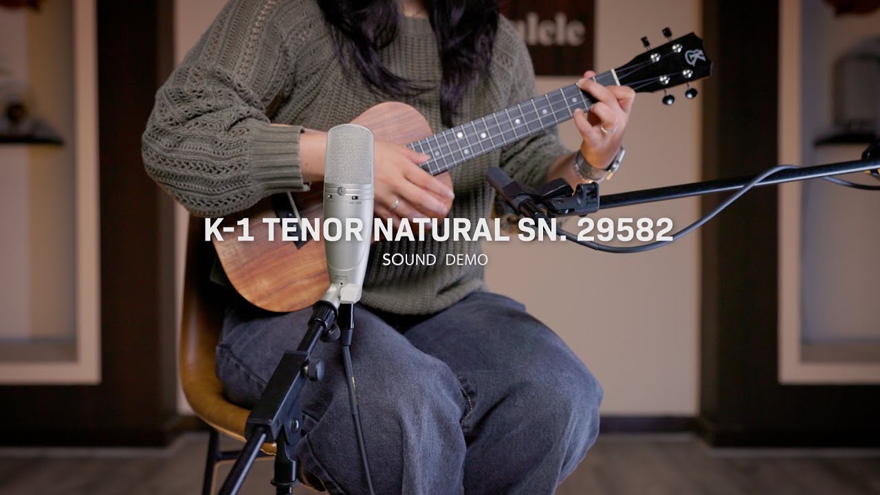 K-1 Tenor Natural SN. 29582 | Kanileʻa ʻUkulele & Guitar Sound Demo
