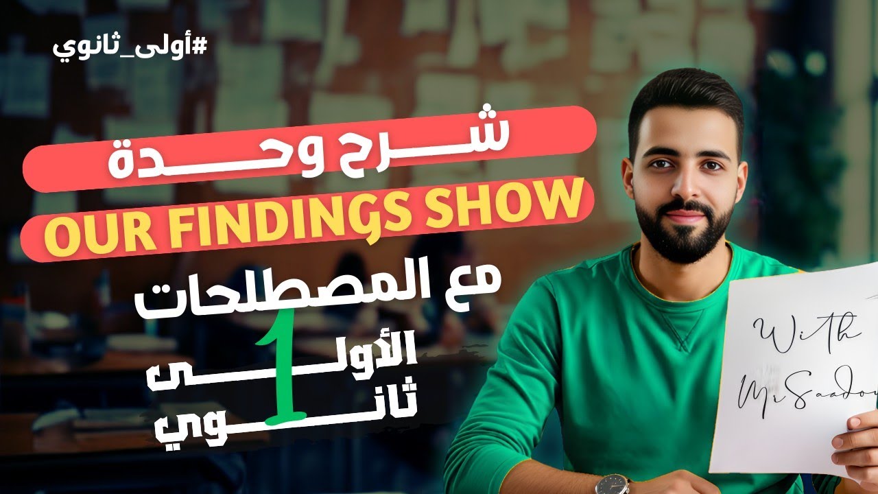 Our findings show: شرح محتوى الوحدة للأولى ثانوي (جميع الشعب)