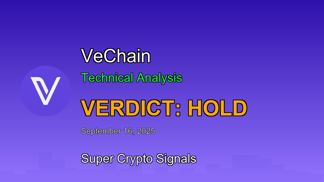 VeChain (VETUSDT) Signal | Buy or Sell | VeChain Technical Analysis September 16, 2025
