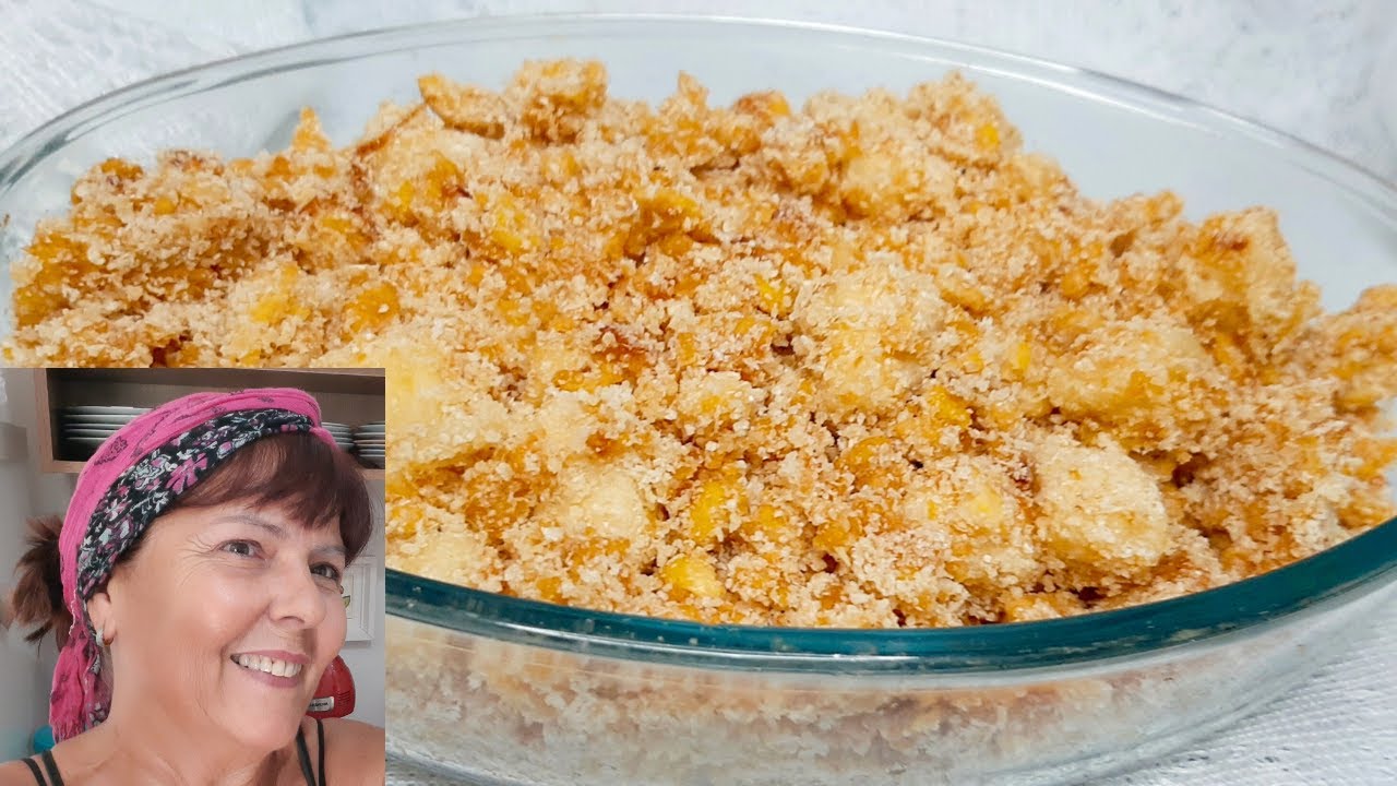 Farofa de banana com ovo. Rápida e fácil.