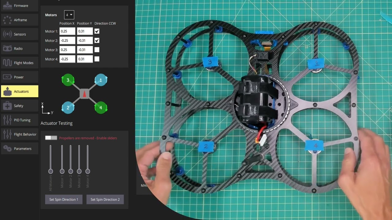 11: Motor Mapping and Spin Direction in QGroundControl